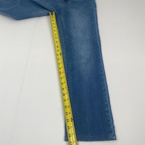Lands End Women's Size 8 Blue Jeans Stretch Pockets Mid Rise Pre Owned - Picture 8 of 16